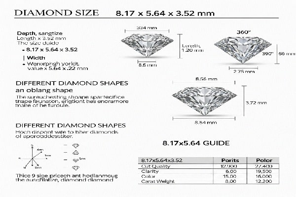 8.17×5.64×3.52 Diamond: Full Guide to Size, Shape, and Price